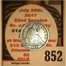 1839 O U.S. Seated Liberty Half Dime, VG with a light obverse scratch.