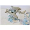 Image 2 : 2X LENOX FINE PORCELIN "RIDING THE CREST" DOLPHIN FIGURES