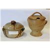 Image 1 : 2 HAND MADE POTTERY PIECES