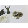 Image 3 : THREE METAL ANIMAL FIGURES AND INFIRMERY CUP