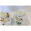 Image 2 : SIX BONE CHINA CUPS AND SAUCERS