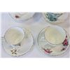 Image 3 : SIX BONE CHINA CUPS AND SAUCERS