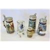 Image 1 : LOT BEER STEINS + HOCKEY MINIATURES
