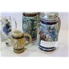 Image 2 : LOT BEER STEINS + HOCKEY MINIATURES
