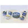 Image 1 : LOT OF BLUE WILLOW CUPS AND SAUCERS