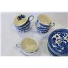 Image 2 : LOT OF BLUE WILLOW CUPS AND SAUCERS