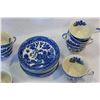 Image 3 : LOT OF BLUE WILLOW CUPS AND SAUCERS