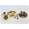 Image 1 : LUSTRE WARE TEASET ON TRAY AND MINT DISH