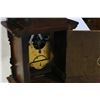 Image 2 : ANTIQUE WOOD CASED MANTLE CLOCK NO KEY