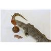 Image 2 : STUFFED ALLIGATOR + 3 CARVED WOOD ANIMAL FIGURES
