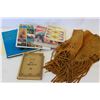 Image 1 : NATIVE MYTHOGOLOY BOOKS AND CHILDS FRINGED VEST