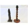 Image 1 : TOTEM AND BARLEY TWIST CANDLESTICK