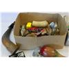 Image 2 : BOX CHANDELIER CRYSTALS + BOX OF COLLECTIBLE ITEMS