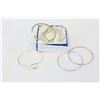 Image 1 : FIVE SILVER TONE ESTATE BANGLES
