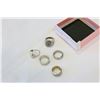 Image 2 : LOT OF LOST PROPERTY STAINLESS MENS RINGS