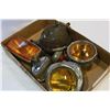 Image 2 : TRAY OF VINTAGE VEHICLE LIGHTS