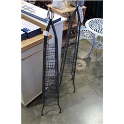 TWO METAL CD STANDS