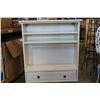 Image 1 : SMALL WHITE BOOKSHELF WITH DRAWER