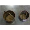 Image 2 : TWO BRASS AND COPPER BOUND BAIL HANDLED BUCKETS