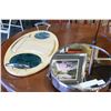 Image 1 : HANGING WALL MIRROR AND CHEESE BOARD