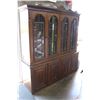 Image 1 : TWO PIECE BEVELLED GLASS CHINA CABINET