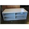 Image 1 : WHITE 2 SHELF TV STAND