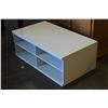 Image 2 : WHITE 2 SHELF TV STAND