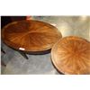 Image 2 : PAIR ASHLEY ROUND END TABLES + COFFEE TABLE