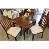 Image 2 : MODERN DROPLEAF DINING TABLE AND 4 CHAIRS