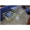 Image 1 : SET OF 3 DECORATIVE COFFEE TABLES