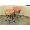 Image 1 : PAIR OF MODERN STOOLS