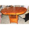 Image 1 : MODERN ROUND DINING TABLE W/ LEAF