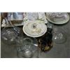 Image 2 : SHELF LOT OF CRYSTAL VASES ETC.