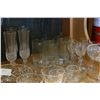 Image 3 : SHELF LOT CRYSTAL STEMWARE CREAM + SUGAR ETC.