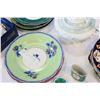 Image 3 : SHELF LOT OF CHINA PLATES TEAPOT ETC