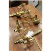Image 1 : LOT OF BRASS CANDLE WALL SCONCES