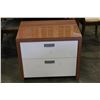 Image 1 : GLASSTOP 2 DRAWER ENDTABLE