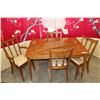 Image 1 : MAHOGANY TABLE AND FOUR CHAIRS