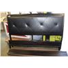 Image 1 : KINGSIZE BLACK LEATHER BED FRAME