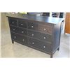 Image 1 : 8 DRAWER BLACK DRESSER