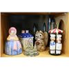 Image 1 : SHELF LOT OF LAVA LAMPS COOKIE JARS AND CONDIMENT SETS