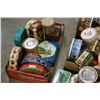 Image 2 : TWO SHELFS OF VINTAGE TINS