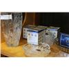 Image 2 : LOT CRYSTAL SERVING PIECES + VASE