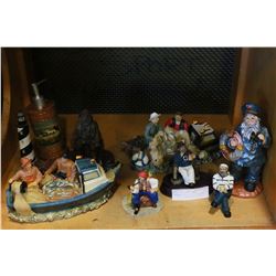 SHELF LOT COLLECTIBLES + FIGURES