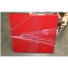 Image 1 : RED IKEA LACK TABLE