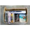 Image 1 : BOX OF DVDS AND DVD PLAYER