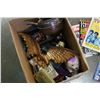 Image 3 : BOX OF COLLECTIBLES MAGAZINES AND METAL EAGLE