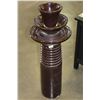 Image 1 : 2-PIECE LARGE BROWN TOWER INSULATOR