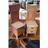Image 1 : 2 SMALL CARVED KIDS CHAIRS