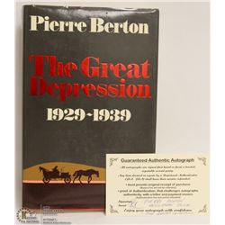 PIERRE BERTON THE GREAT DEPRESSION BOOK GUARANTEED